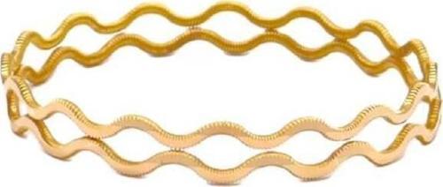 20 gr 22 Ayar 2'li Zikzak Altın Bilezik