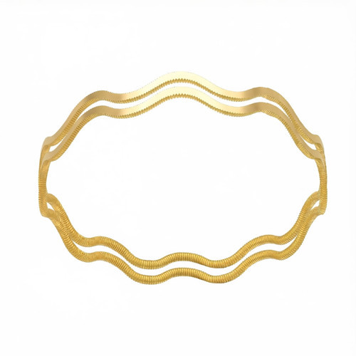 20 gr 22 Ayar 2'li Zikzak Altın Bilezik