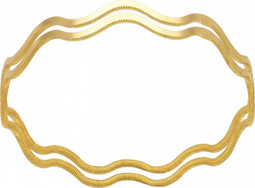 20 gr 22 Ayar 2'li Zikzak Altın Bilezik