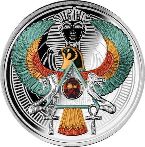 Tutankhamun Şahin Gümüş Sikke Coin