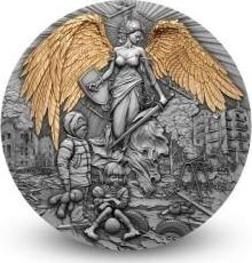 Koruyucu Melek 2 Ons Gümüş Sikke Coin