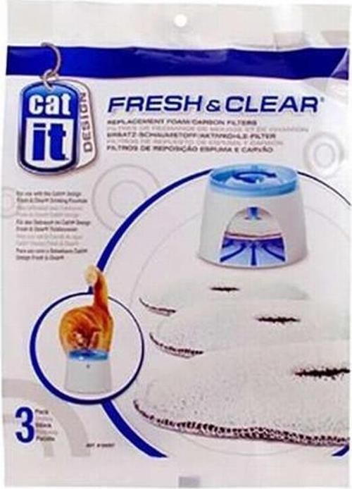 Fresh Clear Otomatik Su Kabı Yedek Karbon Filtresi 3'lü