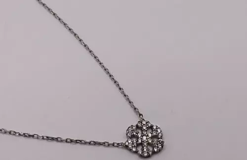 Gümüş Kar Tanesi Hayalet Kolye