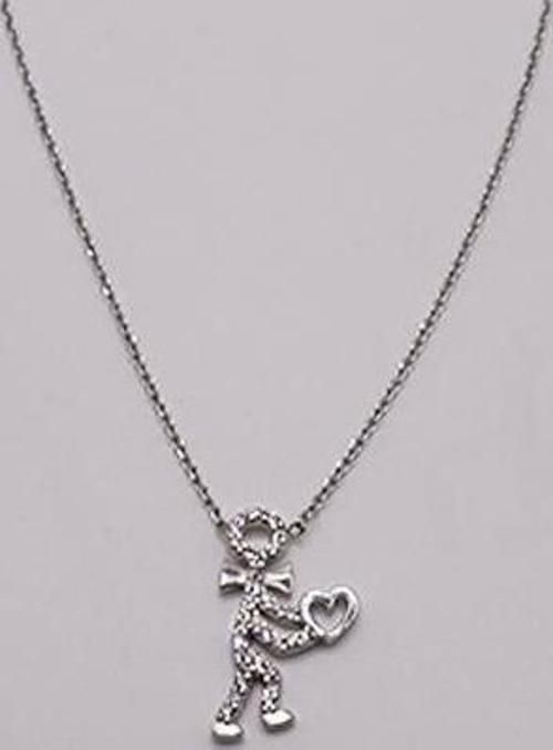 Gümüş Love Man Hayalet Kolye