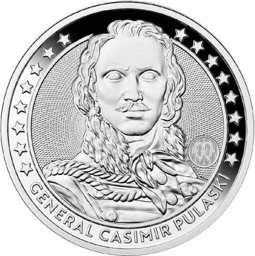 Komutan Kazimierz Pulaski Talar 2024 1 Ons Gümüş Sikke Coin