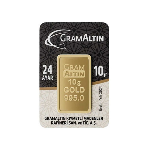 AgaKulche 24 Ayar 10 Gram 995 İAR Külçe Altın