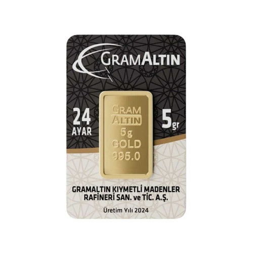 AgaKulche 24 Ayar 5 Gram 995 İAR Külçe Altın