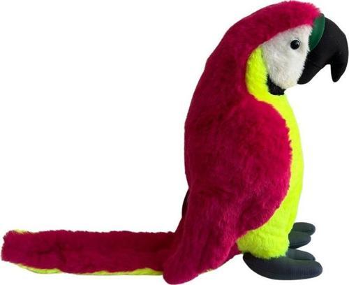 Peluş Papağan Sarı Kırmızı Renkli - Mavi Su Dünyası
