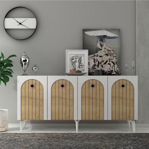 DemonteHome Bredadh Konsol Beyaz-Safi̇rmeşe