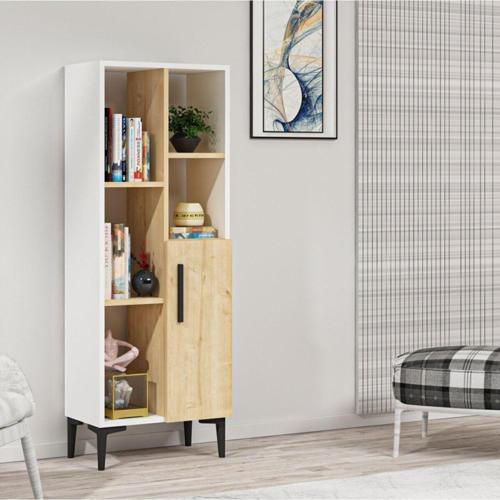 DemonteHome Ephesusdh Ki̇taplik Ve Çok Amaçli Dolap Beyaz Safi̇rmeşe