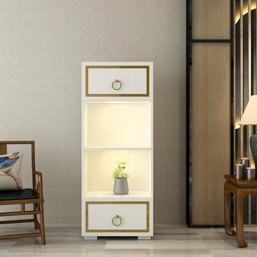DemonteHome Li̇sadh Ledli̇ Ki̇taplik Beyaz Altin