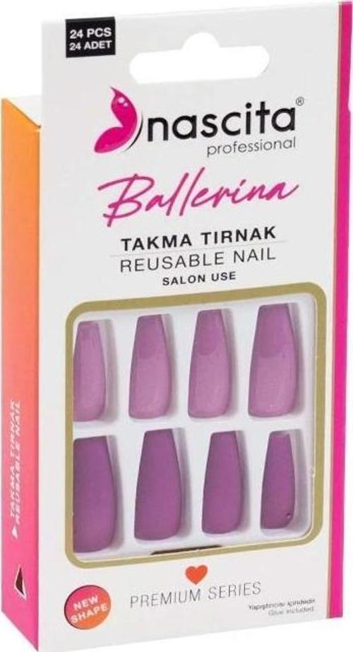 24'lü Ballerina Renkli Takma Tırnak - 157