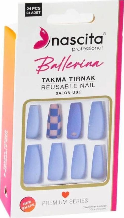 24'lü Ballerina Renkli Takma Tırnak - 158