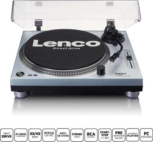 L-3809ME Turntable - Direct Drive, USB Metalik Mavi Pikap