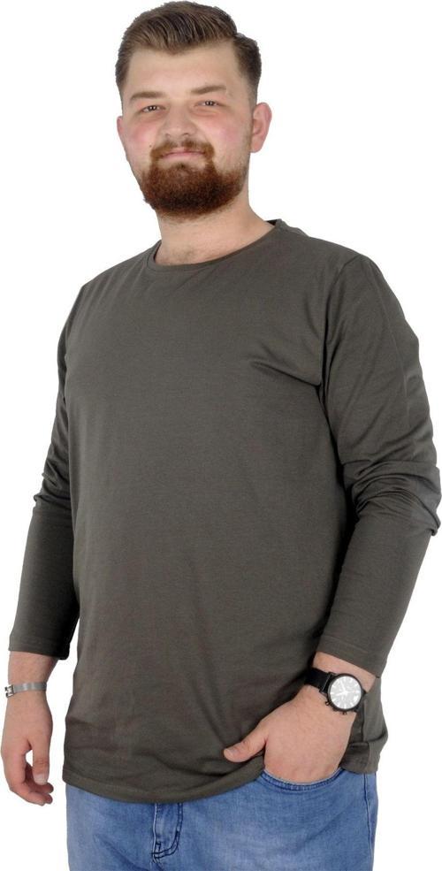 Büyük Beden Erkek Tshirt Bisiklet Yaka 20102 Haki