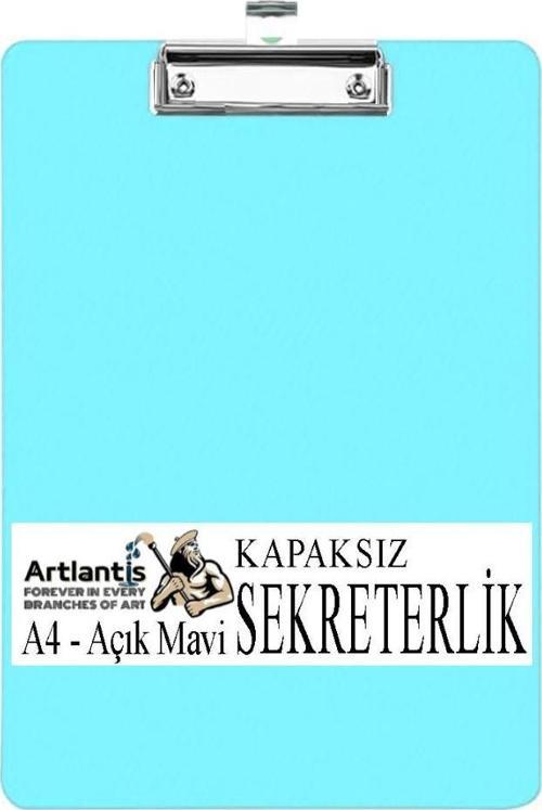Sekreterlik Kapaksız A4 1 Adet Renkli A4 Kapaksız Sekreterlik Klipsli Metal Mekanizmalı 80 Yaprak Kapasiteli