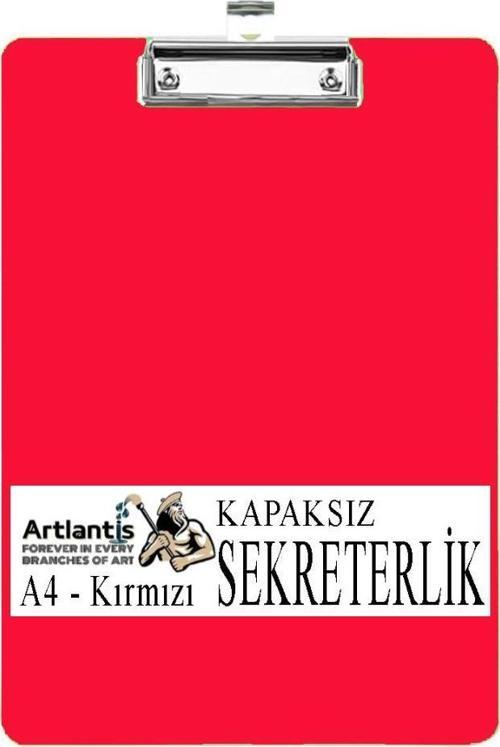 Sekreterlik Kapaksız A4 1 Adet Renkli A4 Kapaksız Sekreterlik Klipsli Metal Mekanizmalı 80 Yaprak Kapasiteli