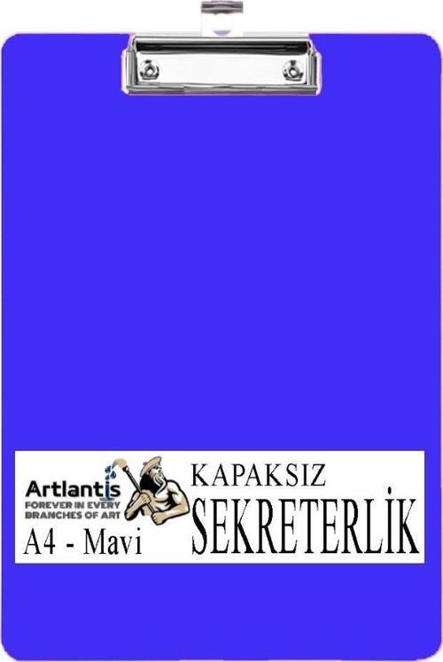 Sekreterlik Kapaksız A4 1 Adet Renkli A4 Kapaksız Sekreterlik Klipsli Metal Mekanizmalı 80 Yaprak Kapasiteli