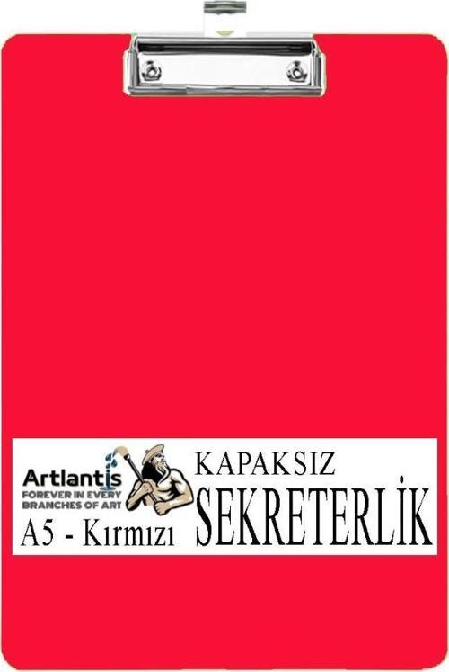 Sekreterlik Kapaksız A5 Küçük Boy 1 Adet Renkli Kapaksız Sekreterlik Klipsli Metal Mekanizmalı 80 Yaprak Kapasiteli Ofis