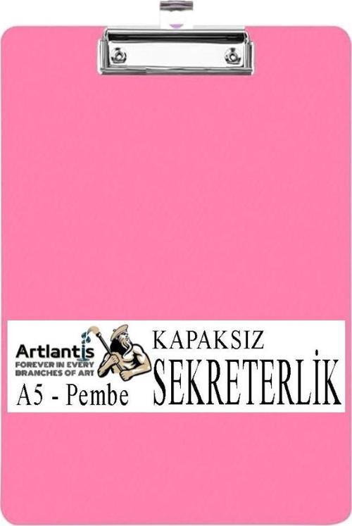 Sekreterlik Kapaksız A5 Küçük Boy 1 Adet Renkli Kapaksız Sekreterlik Klipsli Metal Mekanizmalı 80 Yaprak Kapasiteli Ofis