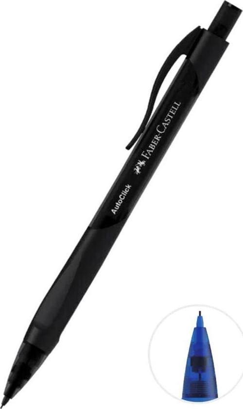 Autoclick Uçlu Kalem 0.7 mm 1 Adet Faber 07 mm Auto Click Mekanik Uçlu Kalem Canlı Renkler Versatil Kalem