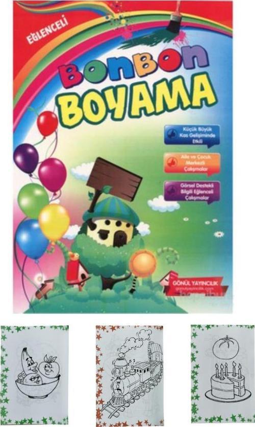 Boyama Kitabı Kalın 1 Adet 3-6 Yaşa Uygun Boyama Kitabı 64 Sayfa Çek Kopar Boya Bonbon Boyama Okul Öncesi Kreş Anasınıfı