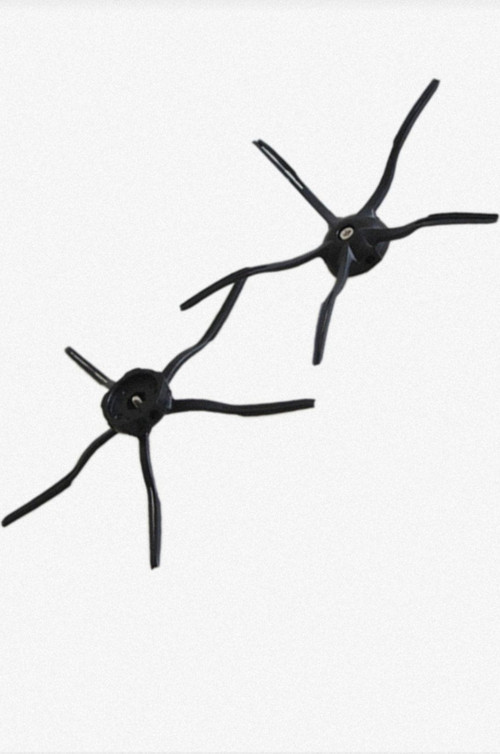Roborock S5 Ve S6 Modelleri Ile Tam Uyumlu Siyah Silikon Yan Fırça 2Li