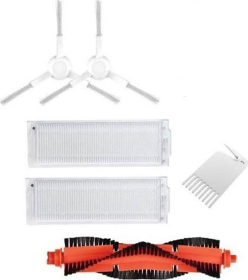 Mi Robot Mop Pro, Viomi V2 V3 Uyumlu Beyaz Yan Fırça Ana Fırça Ve Hepa Filtre Set