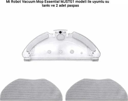 Mi Robot Vacuum Mop Essential Mjstg1 Modeli Ile Uyumlu Su Tankı Ve Paspas