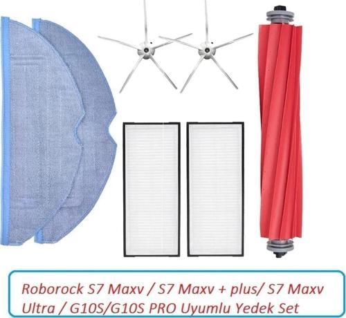Roborock S7 Maxv / S7 Maxv + Plus/ S7 Maxv Ultra / G10S/G10S Pro Uyumlu Yedek Set