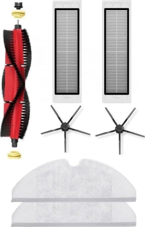 Roborock S5 - S6 Serilerine Uygun Mop Paspas Silindir Fırça Ön Fırça Hepa Filtre Set