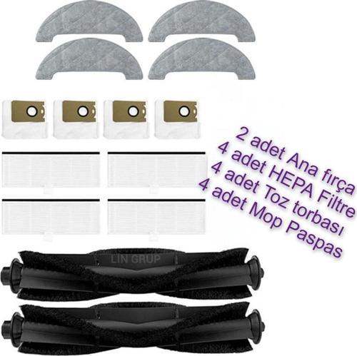 Vi̇Omi̇ S9 Robot Süpürge Modeli Uyumlu Orta Vadeli Yedek Parçaları