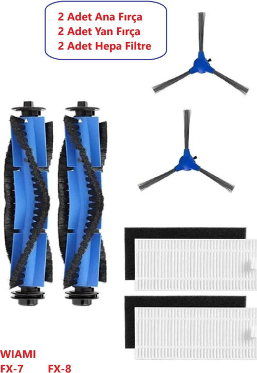 Wiami Fx-7 / Fx-8 Uyumlu Robot Süpürge Fırça Filtre Yedek Parça
