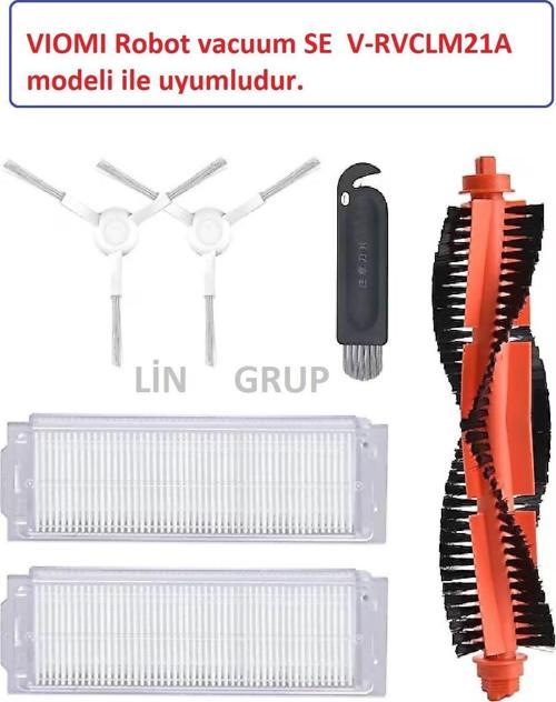 Viomi Robot Se V-Rvclm21A Modeli Ile Uyumlu Yedek Fırça Filtre Set