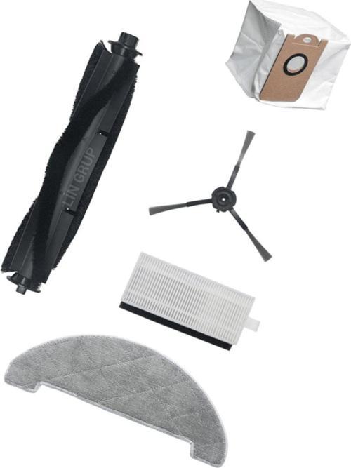 Nomo N2 Modeli Uyumlu Yedek Fırça Mop Toz Torbası Filtre Seti