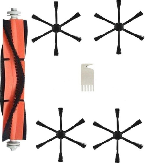 Mijia 1C.Vacuum Mop 1C Ve 2C Ile- Mop Pro 2+ 3D-Mop 2 Ultra Mop 2 Pro Uyumlu Siyah Set-6 Adet