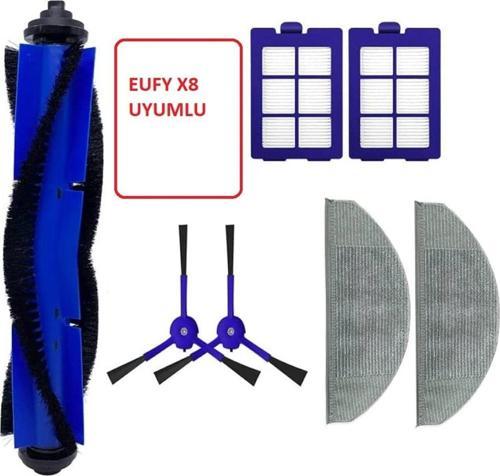 Anker Eufy X8 Uyumlu Filtre Fırça Mop Paspas Seti