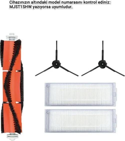 Mop 2 Pro Lite Mjst1Shw Uyumlu Fırça Hepa Filtre Seti