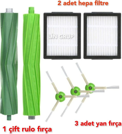 Irobot I7 I8 I5 I3 E5 E6 Uyumlu Yedek Parçaları Filtre Fırça