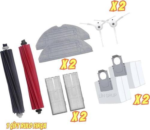 Roborock S8+ S8 Pro Ultra Robot Süpürge Uyumlu Yedek Parça Seti