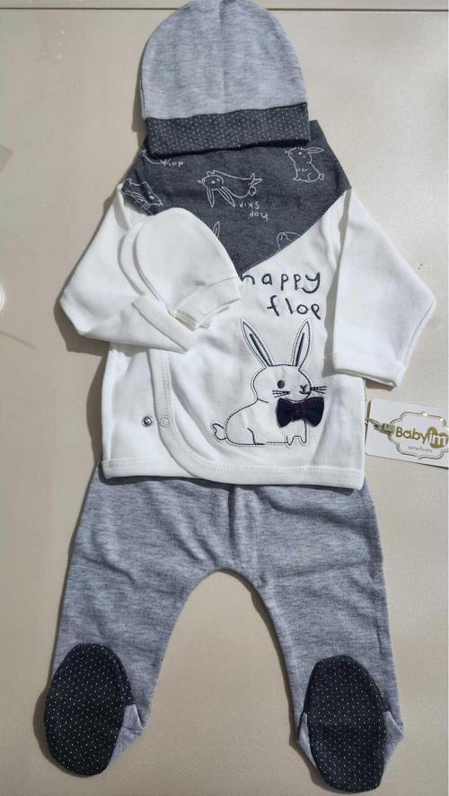 Hastane Çıkışı Tavşanlı Zıbın Set Bebek