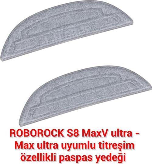 Roborock Maxv Ultra Uyumlu Titreşim Özellikli Mop Paspas Yedek 2 Adet