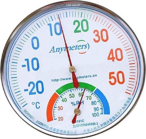 Analog Nem Ölçer Ve Termometre - Pil Gerekmez