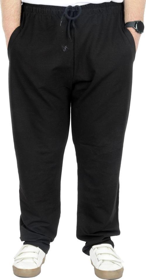 Büyük Beden Erkek Eşofman Altı Classic 2 Ip 11100 Siyah