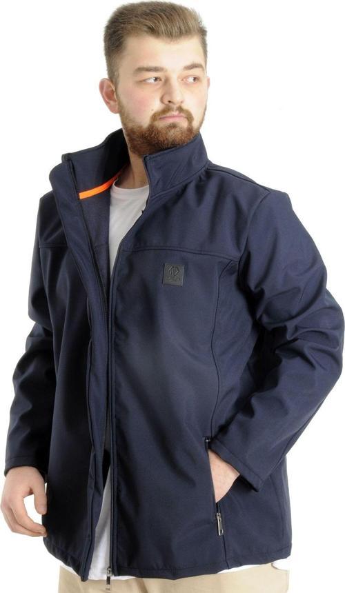 Büyük Beden Erkek Mont Waterproof Softshell 21232 Lacivert