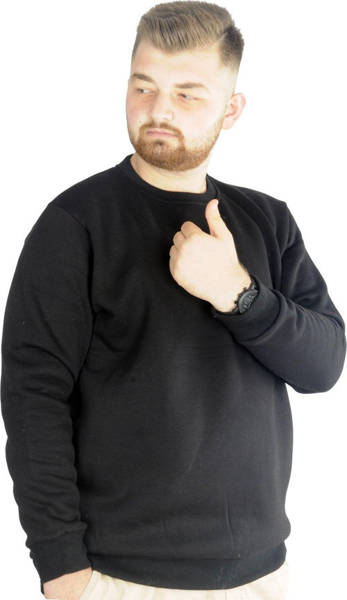 Erkek Sweatshirt Bisiklet Yaka Basic 20131 Siyah