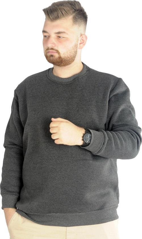 Erkek Sweatshirt Bisiklet Yaka Basic 20131 Antramelanj