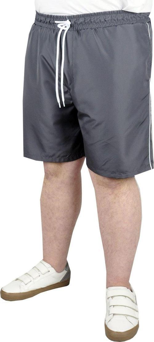 Büyük Beden Erkek Deniz Şortu White Line 21451 Antrasit