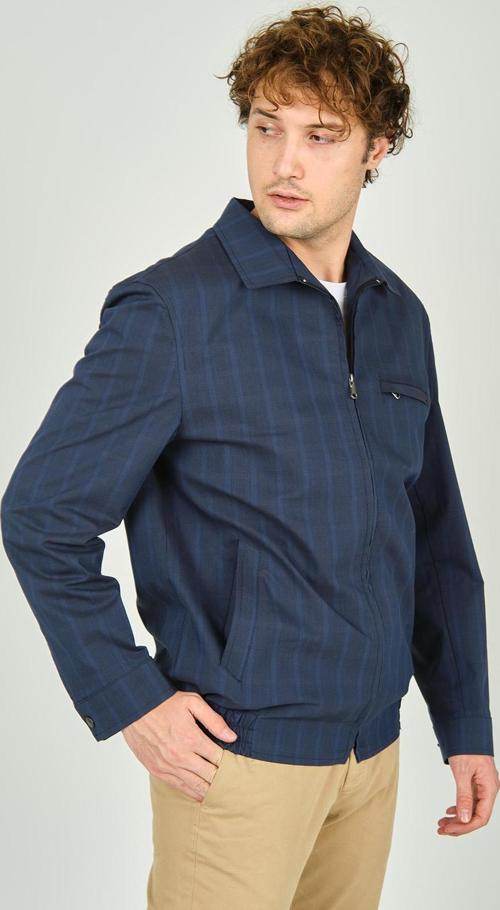 Erkek Ekoseli Gömlek Yaka Mevsimlik Spor Mont 3718 Parlement