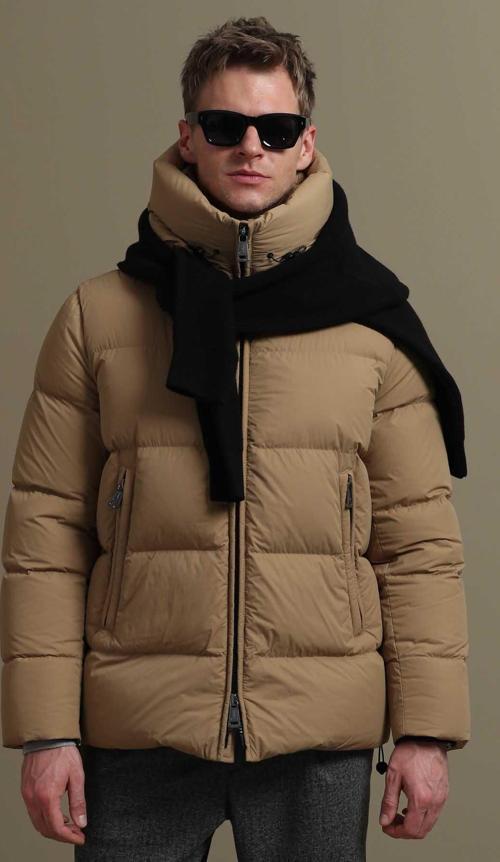Erkek Tommy Kaz Tüyü Mont 112120180 Camel